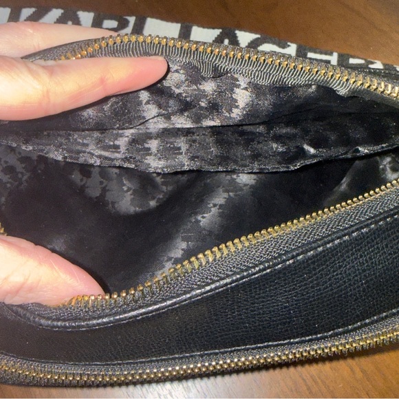 Karl Lagerfeld Black Travel Crossbody with Logo Strap - Picture 11 of 15